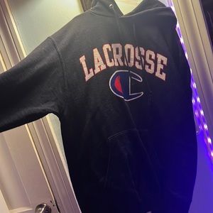 Lacrosse sweatshirt.
